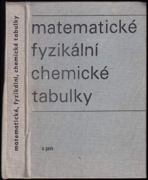 Matematické, fyzikální a chemické tabulky pro střední školy