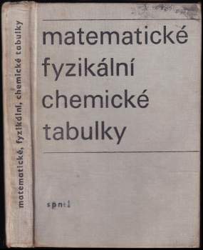 Matematické, fyzikální a chemické tabulky pro střední školy