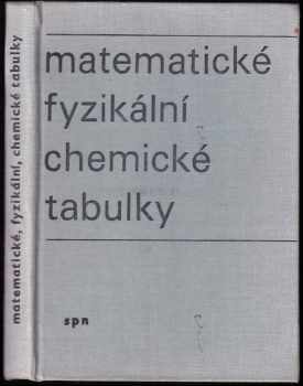 Matematické, fyzikální a chemické tabulky pro střední školy - Jiří Mikulčák (1985, Státní pedagogické nakladatelství) - ID: 458267