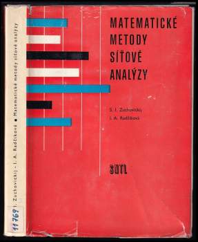 Semen Izrail'jevič Zuchovickij: Matematické metody síťové analýzy