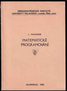 Matematické programování