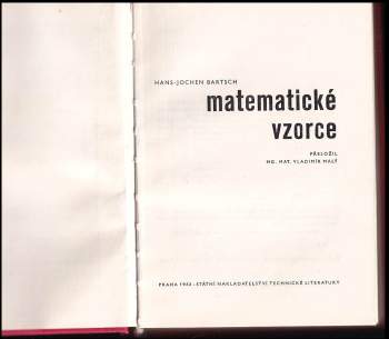 Hans-Jochen Bartsch: Matematické vzorce