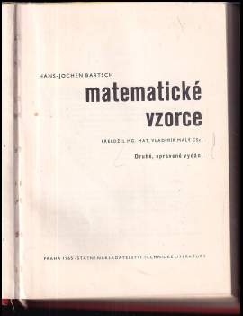 Hans-Jochen Bartsch: Matematické vzorce