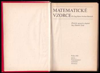 Hans-Jochen Bartsch: Matematické vzorce