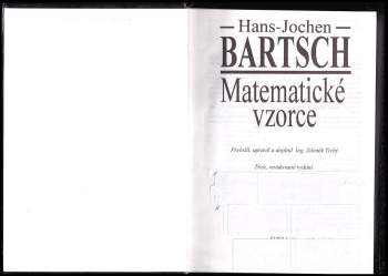 Hans-Jochen Bartsch: Matematické vzorce