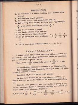Jaroslav Sekanina: Matematika