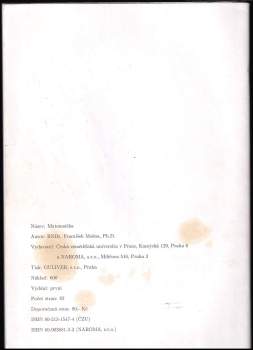 František Mošna: Matematika