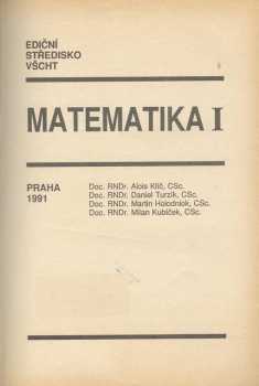 Matematika I