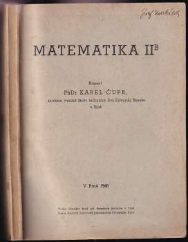 Matematika II B