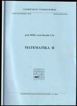 Ivan Mezník: Matematika II