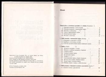 Ivan Trenčanský: Matematika II pro studijní obory středních škol pro pracující