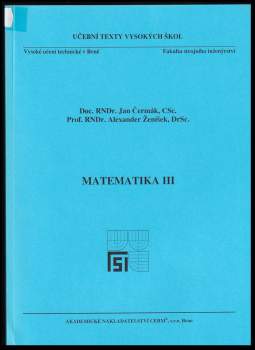 Matematika III