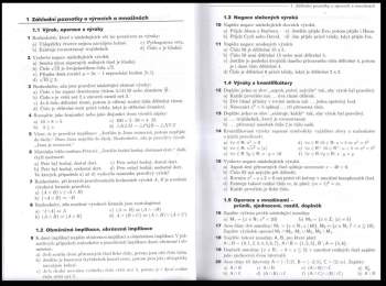 Jindra Petáková: Matematika - příprava k maturitě a k přijímacím zkouškám na vysoké školy
