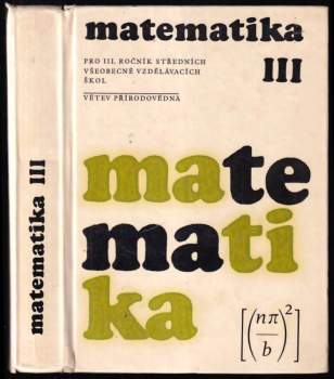 Matematika pro 3. ročník SVVŠ