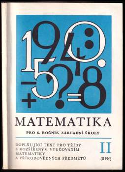 Matematika pro 6. ročník základní školy