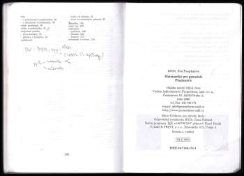 Eva Pomykalová: Matematika pro gymnázia