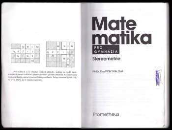 Eva Pomykalová: Matematika pro gymnázia