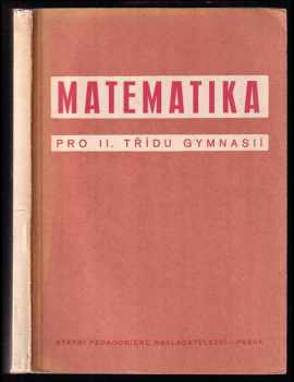 František Balada: Matematika pro II. třídu gymnasií