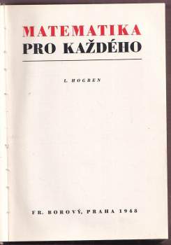 Lanycelot Thomas Hogben: Matematika pro každého