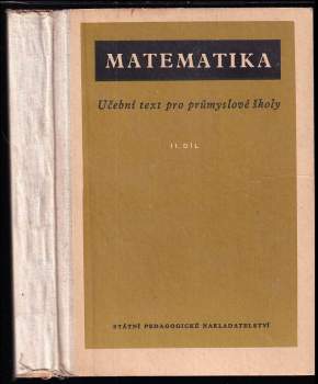 Matematika pro průmyslové školy