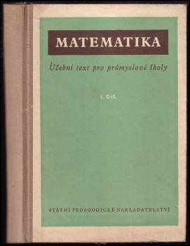 Matematika pro průmyslové školy
