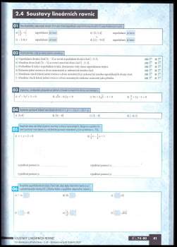 Peter Krupka: Matematika pro střední školy, Výrazy, rovnice a nerovnice - pracovní sešit - 2. díl