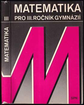 Matematika pro třetí ročník gymnázií