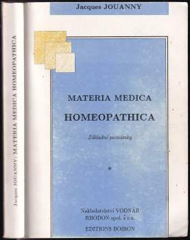 Jacques Jouanny: Materia medica homeopathica