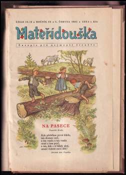 Mateřídouška roč. IX č. 1-16 1952
