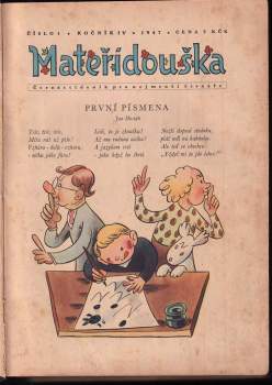 Mateřídouška Ročník IV 1947 BEZ ČÍSEL 6,7, 10, 11