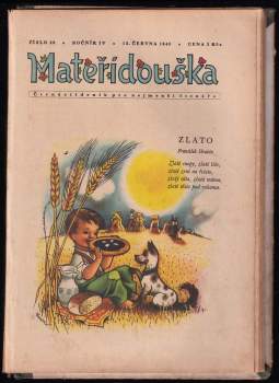 Mateřídouška Ročník IV 1947 BEZ ČÍSEL 6,7, 10, 11