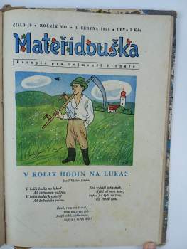 Jaromír Pruša: Mateřídouška Ročník VII 1950 čísla 1-20