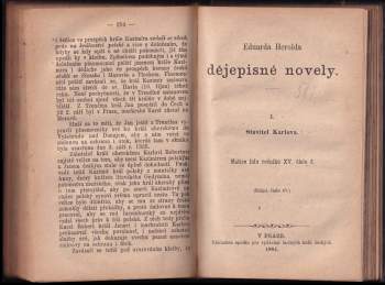 Eduard Herold: Dějepisné novely