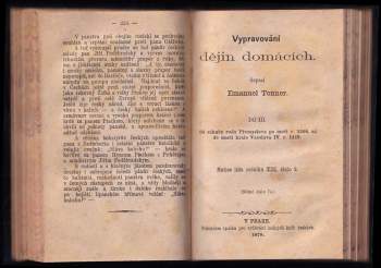 Ivan Klicpera: Matice lidu - ročník XIII. - číslo 1, 2 a 3 - Bitva u Lipan + Vypravování dějin domácích - Díl III - Od záhuby rodu Přemyslova po meči r. 1306. až do smrti krále Vácslava IV. r. 1419 + Naše staré obrázky