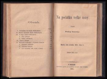 Karel Václav Rais: Matice lidu - ročník XIX. - čísla 4, 5 a 6 - Václav Beneš Třebízský + Národové Balkánu + Na počátku velké doby