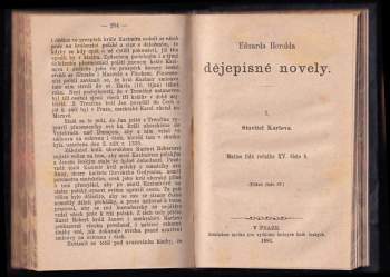Eduard Herold: Dějepisné novely