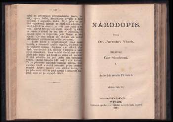 Jaroslav Vlach: Národopis