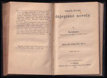 Eduard Herold: Dějepisné novely