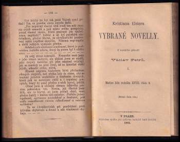 Kristian Elster: Kristiana Elstera Vybrané novelly