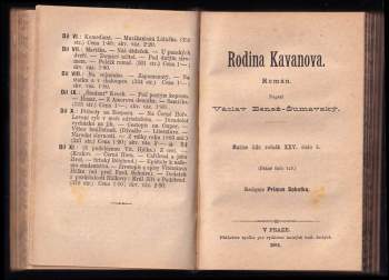 Václav Beneš Šumavský: Matice lidu - ročník XXV. - čísla 4, 5 a 6 - Sektáři na Rusi + Rodina Kavanova + Obrázky ze školství českého a rakouského z XVIII. a XIX. století
