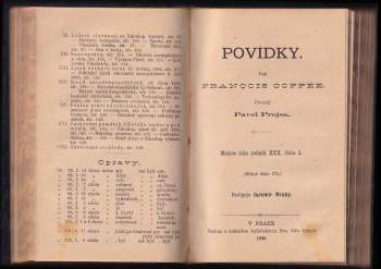 François Coppée: Matice lidu - ročník XXX. - čísla 4, 5 a 6 - Upomínky na Národopisnou výstavu českoslovanskou roku 1895 + Povídky + Obrazy z Tunisu