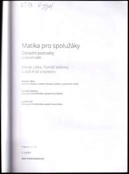 Marek Liška: Matika pro spolužáky