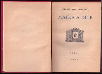 Charles-Louis Philippe: Matka a dítě