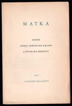 Otokar Březina: Matka