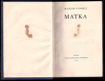 Maksim Gor‘kij: Matka