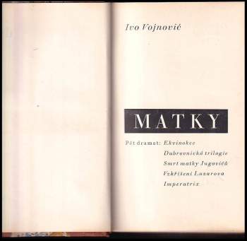 Ivo Vojnović: Matky