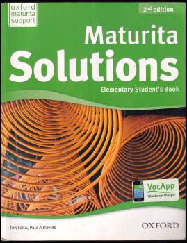 Maturita Solutions. Elementary Student's book