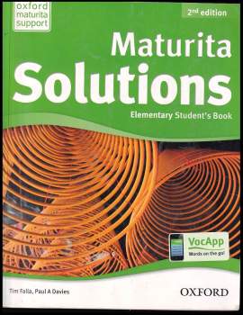 Tim Falla: Maturita Solutions. Elementary Student's book