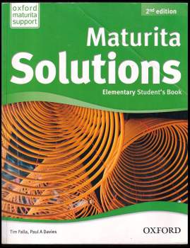 Tim Falla: Maturita Solutions. Elementary Student's book
