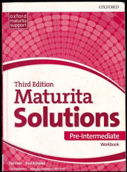 Tim Falla: Maturita solutions. Third edition. Pre-intermediate. Workbook